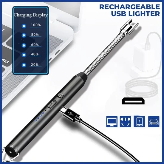 Rechargeable USB Electric Gas Lighter