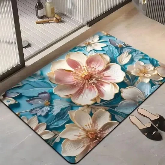 Square Bathroom Mat Both Shower Room