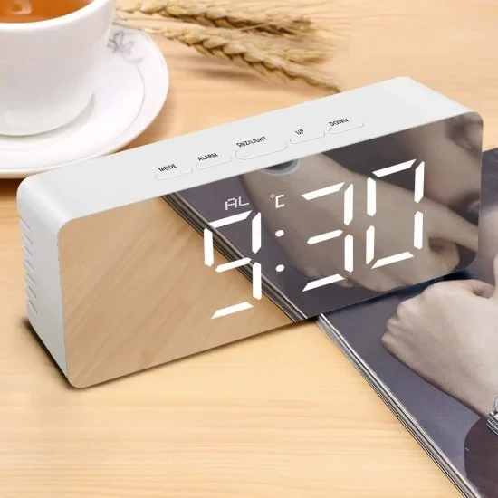 Digital Mirror Clock LED